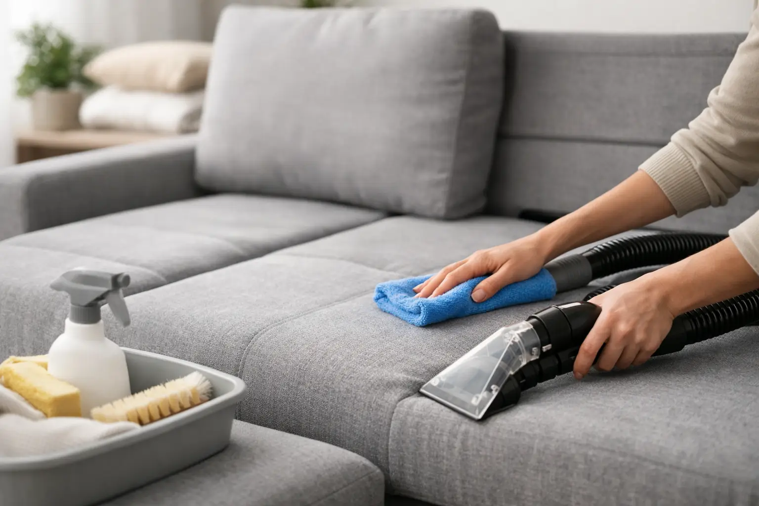 How to Clean a Fabric Sofa Bed at Home