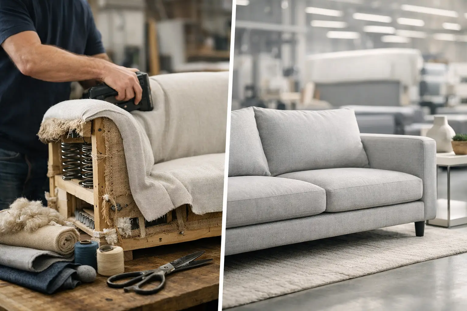 Handmade Sofa vs Mass Produced - Which Fits?
