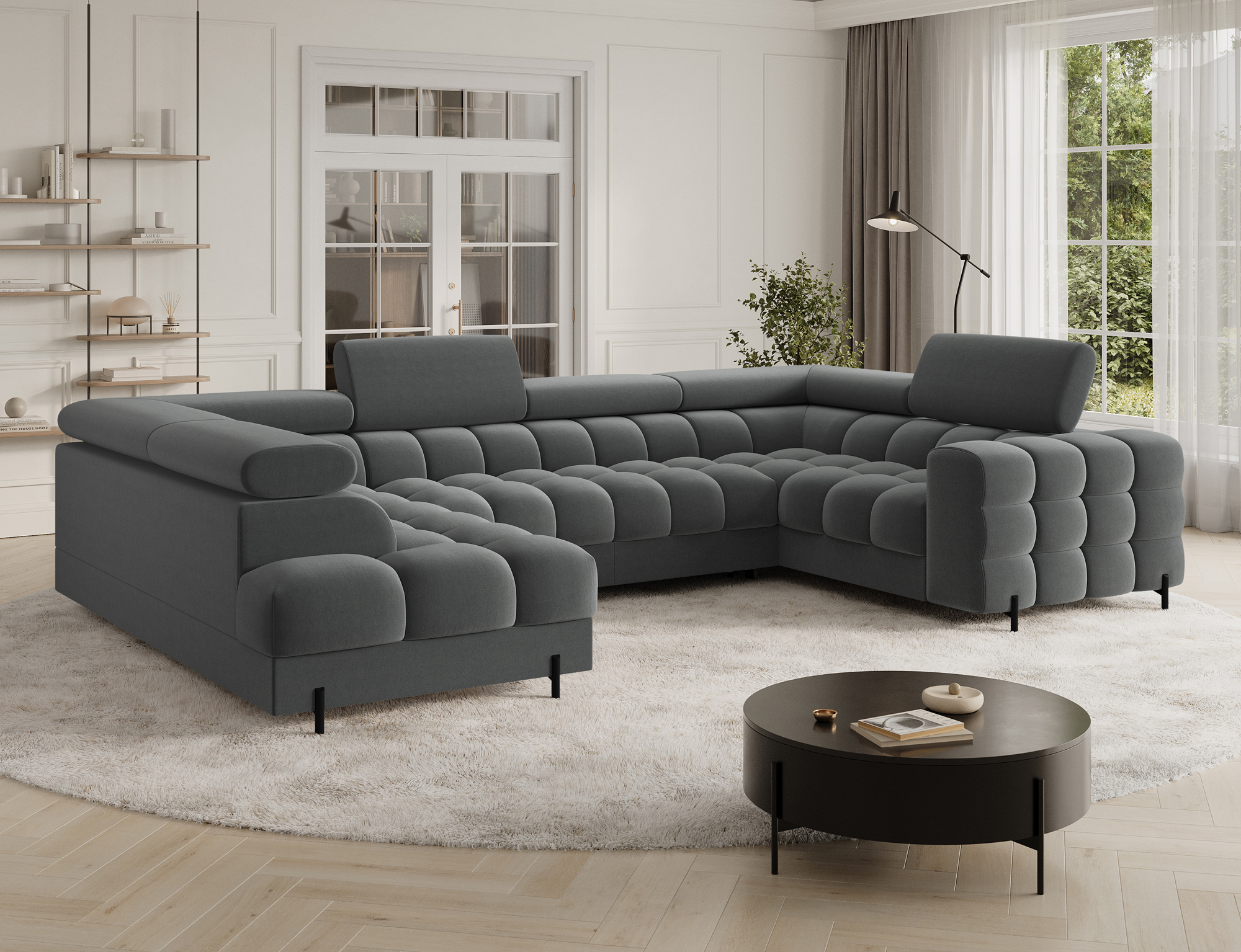 Ethan U Shaped Sofa bed with Storage SL06