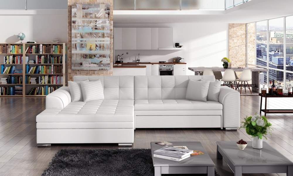 ZenHaven Corner Sofa Bed S17 Eco Leather