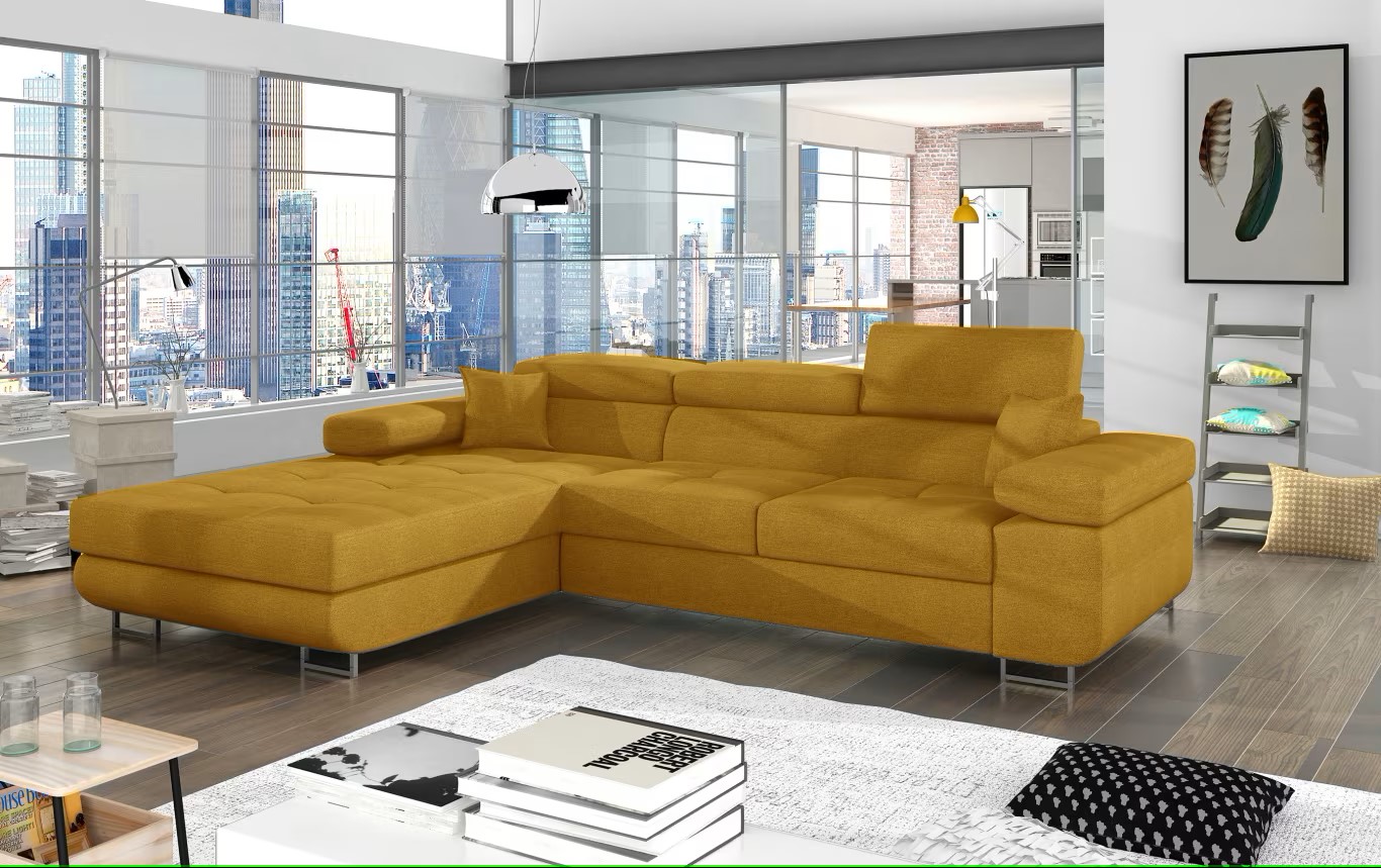 Edinburgh Corner Sofa Bed with Storage O68