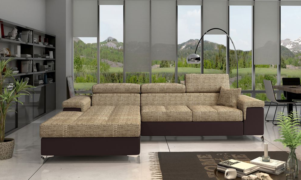 CozyCloud Corner Sofa Bed with Storage B03/S66