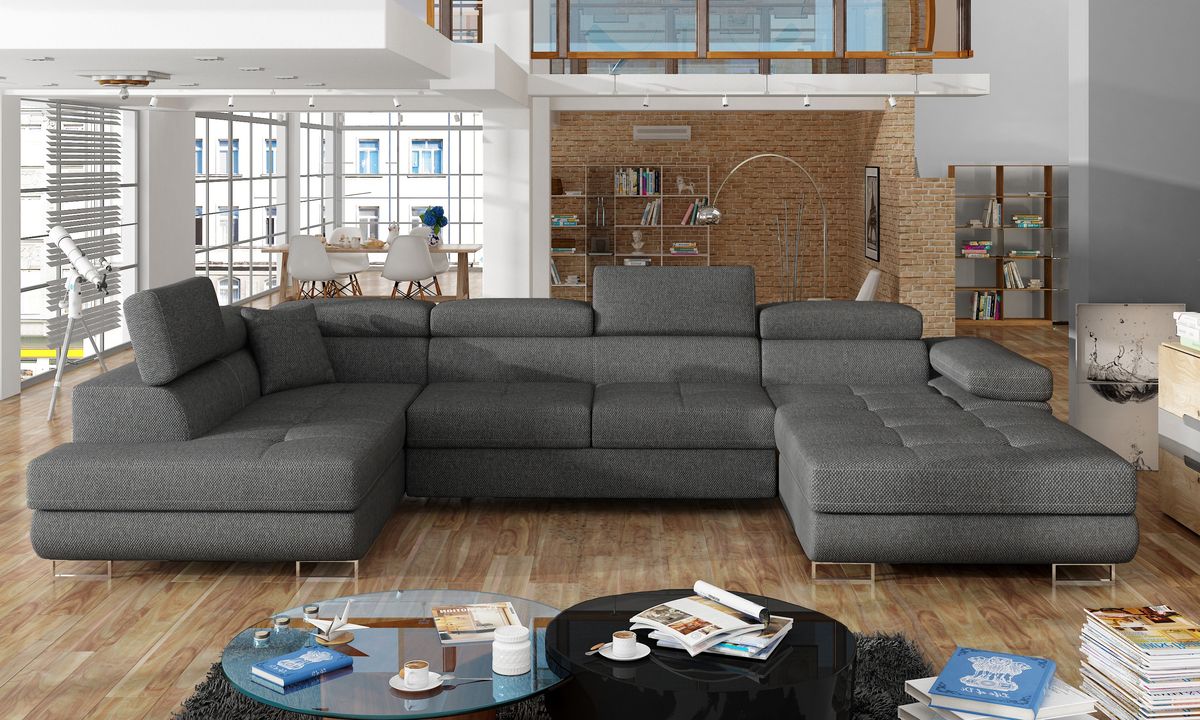 Bristol U Shaped Sofa Bed with Storage i96