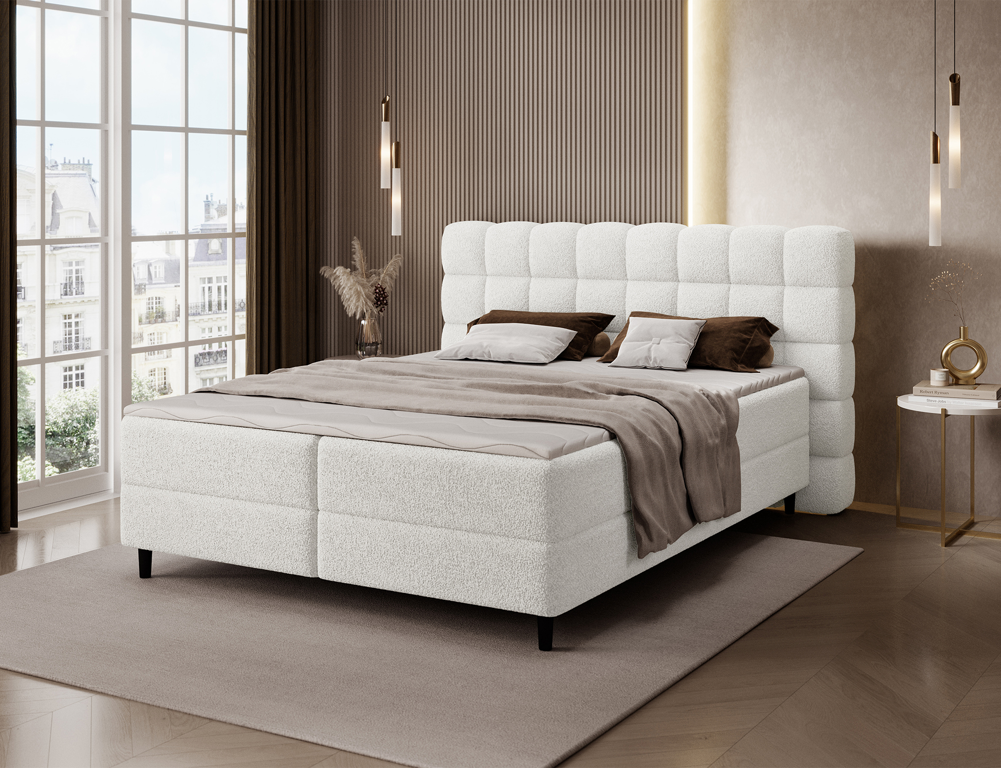 Fancy Spring Box Bed with Storage RY01