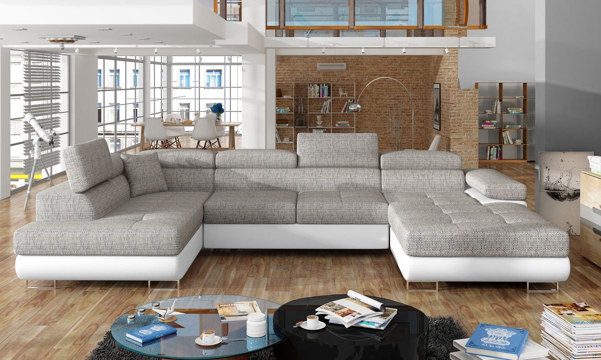 Bristol U Shaped Sofa Bed with Storage B01/S17