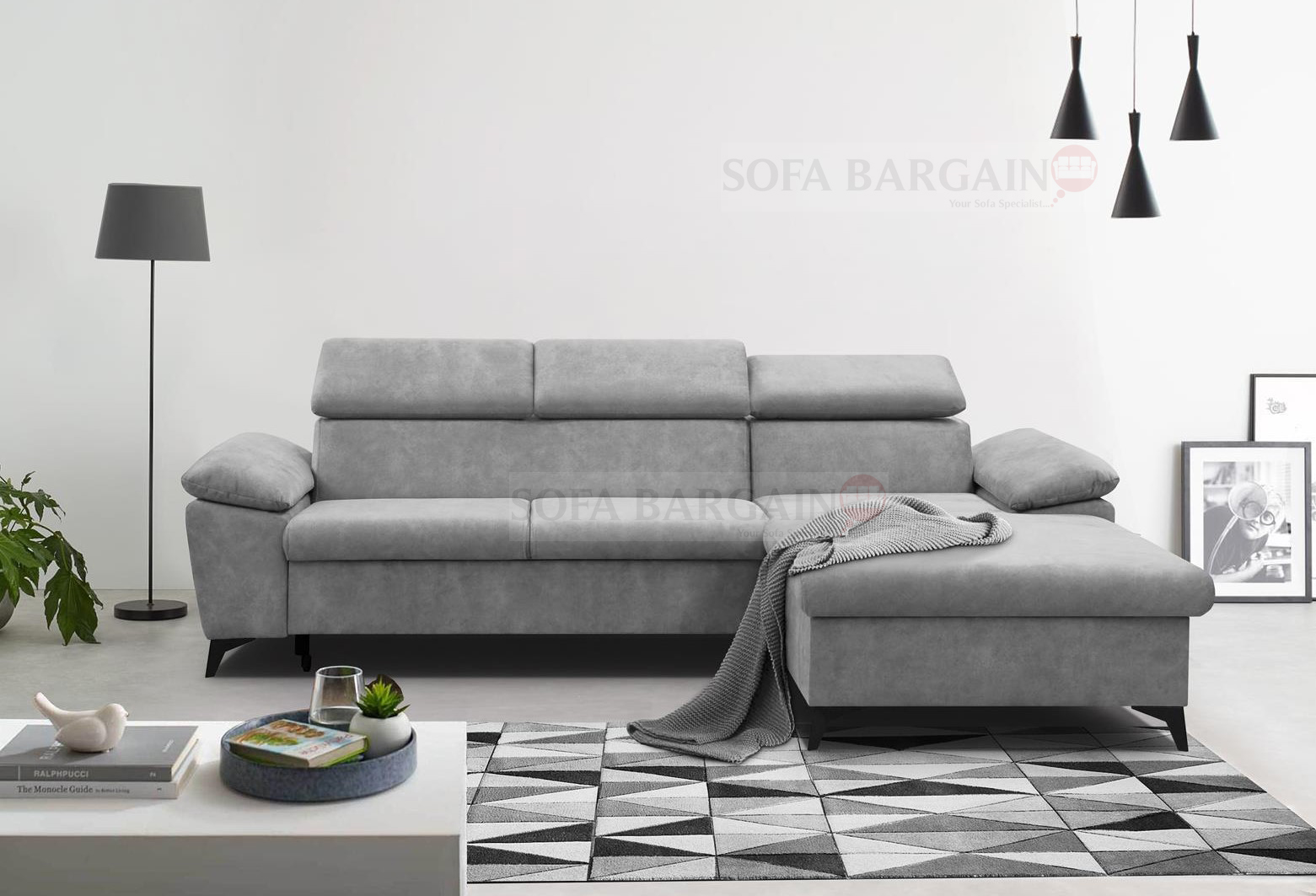 Heathrow Corner Sofa Bed with Storage SY08