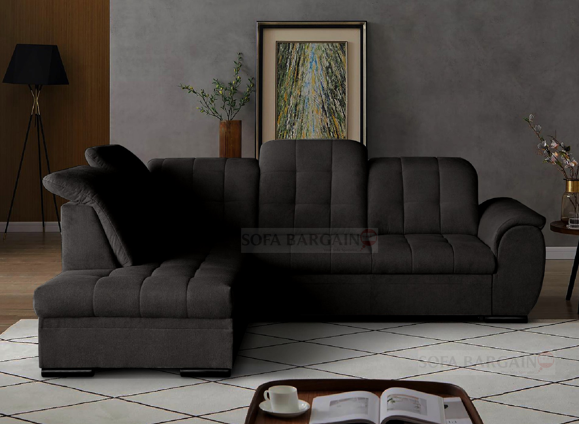 Chester Corner Sofa Bed with Storage VD19