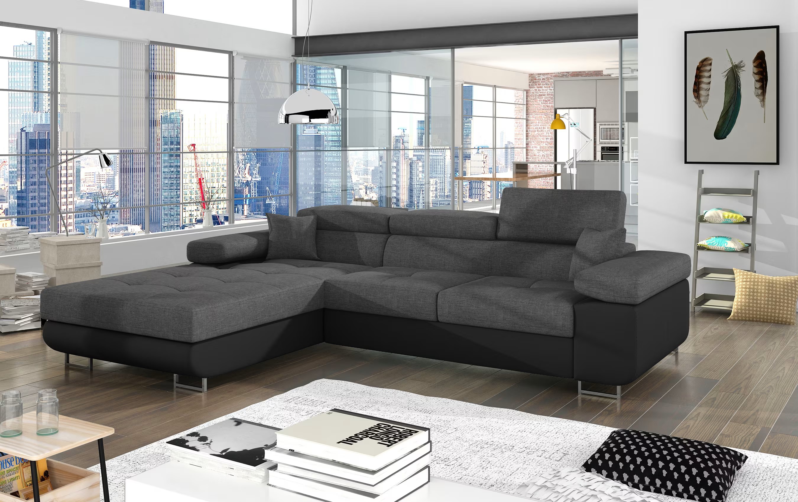 Edinburgh Corner Sofa Bed with Storage S21/S11