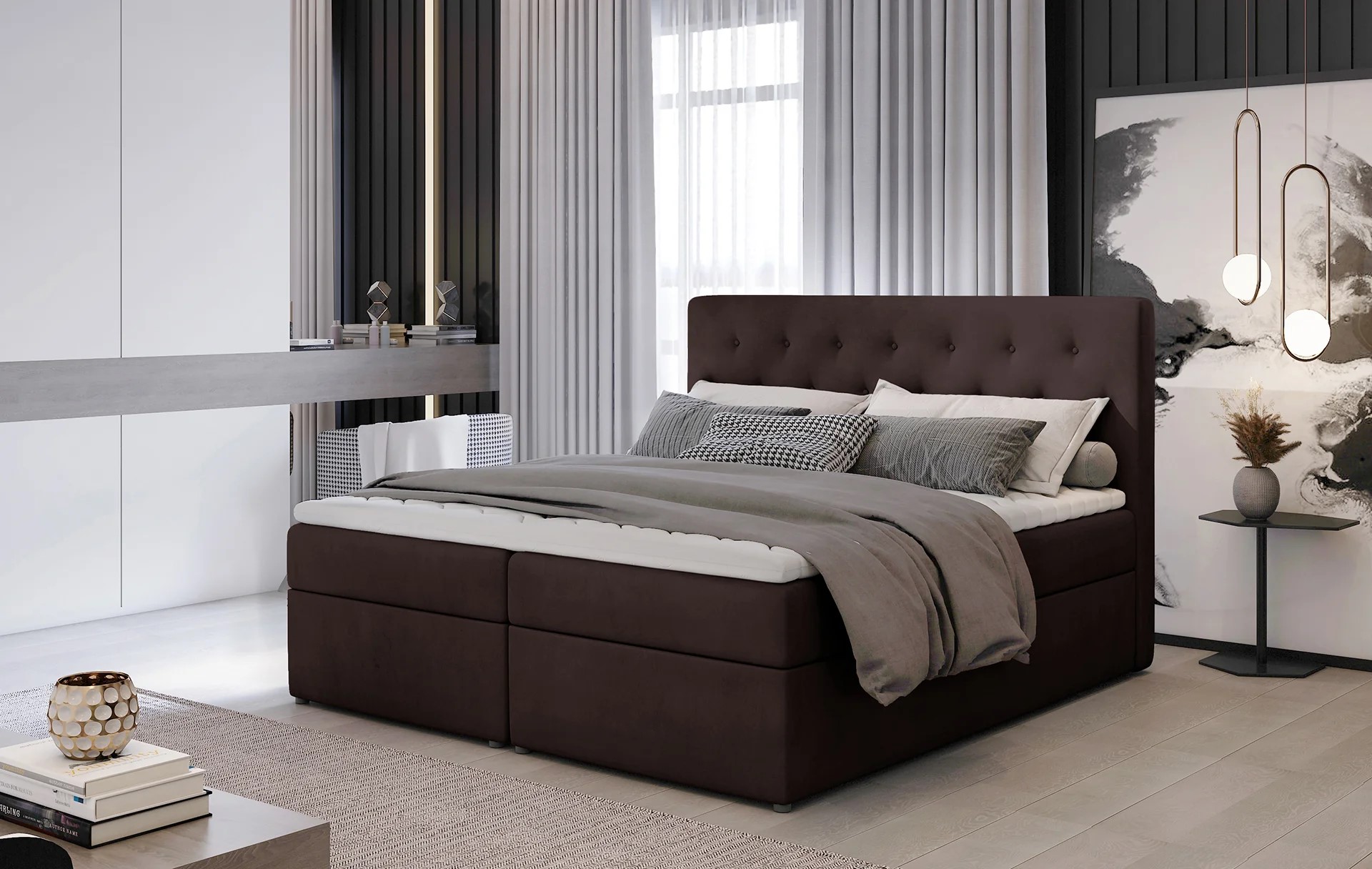 Norfolk Spring Box Bed with Storage M29