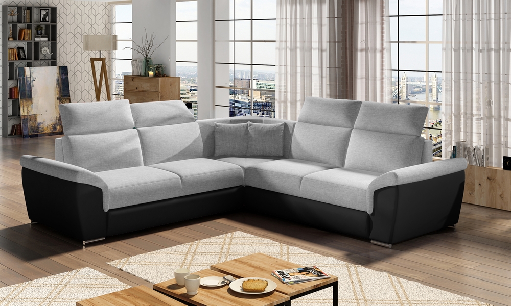 ComfortLuxe Corner Sofa Bed with Storage S21/S11