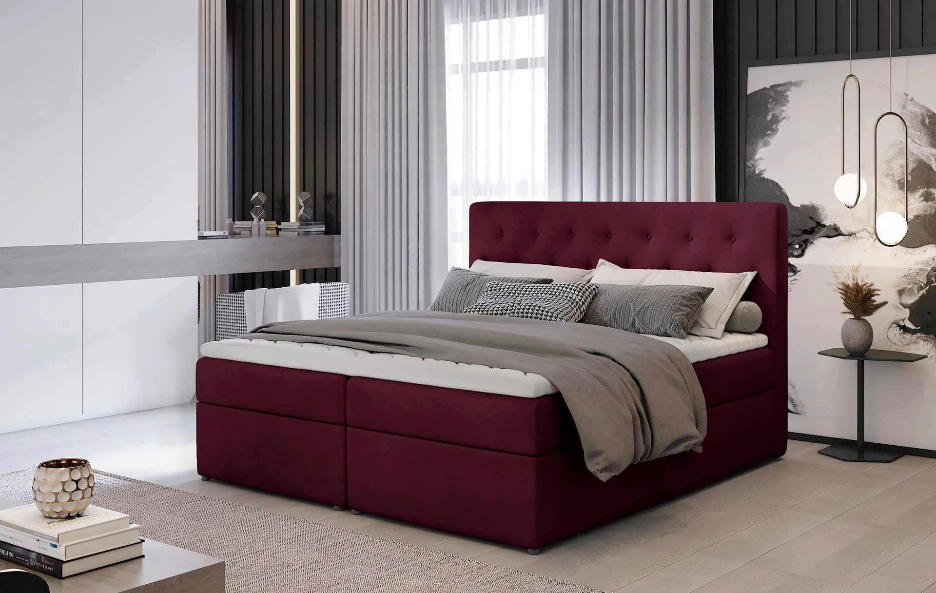 Norfolk Spring Box Bed with Storage M68