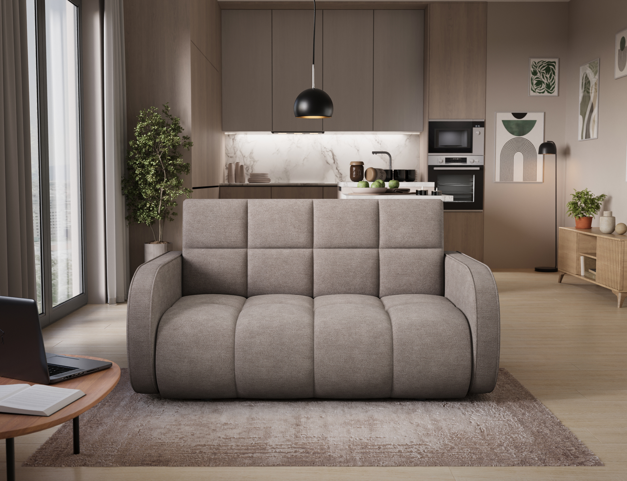 Dursley 3 Seater Sofa Bed with Storage PC07