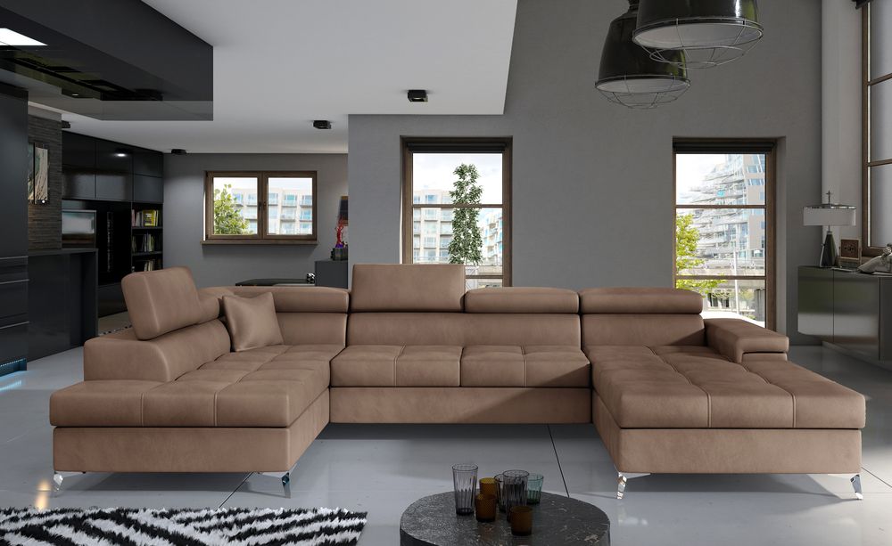DreamScape U Shaped Sofa Bed with Storage M09