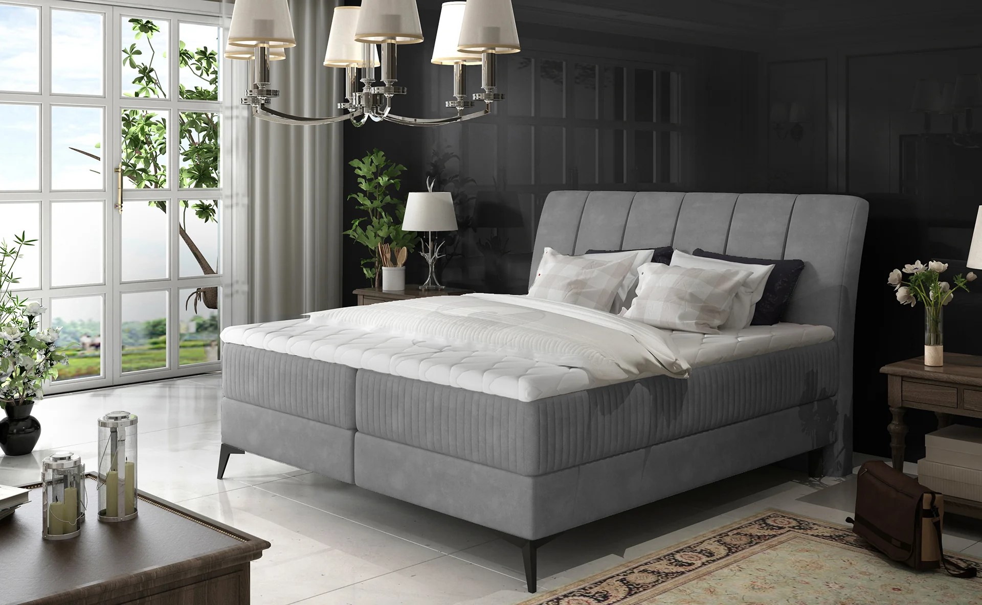 Amorè Spring Box Bed with Storage P05