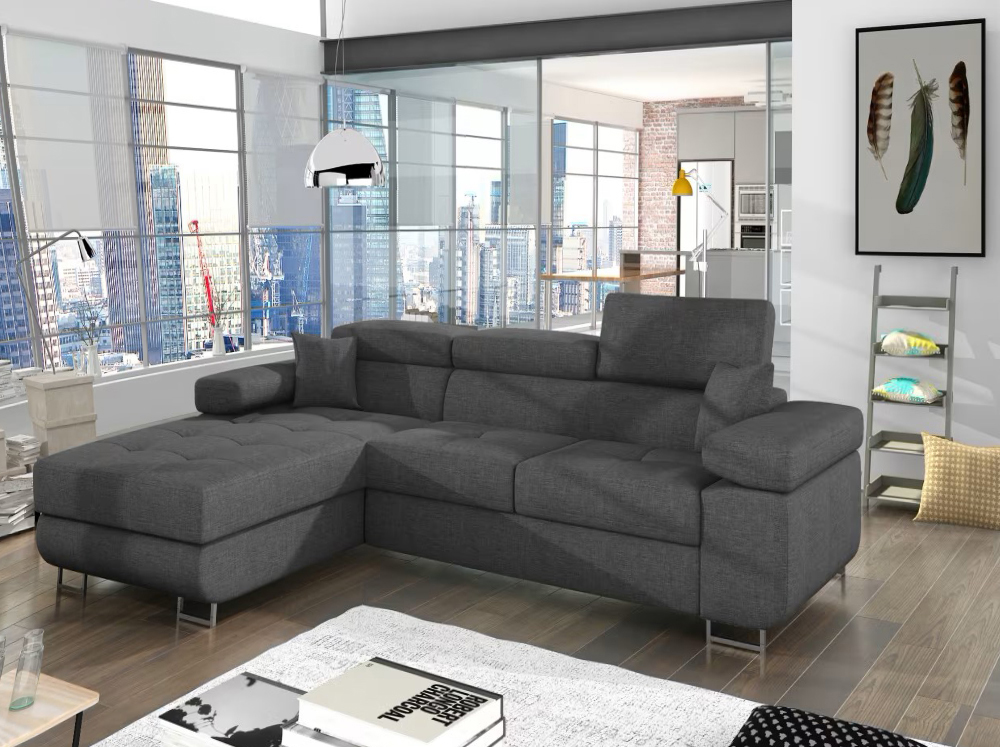 Edinburgh Mini Corner Sofa Bed with Storage S21