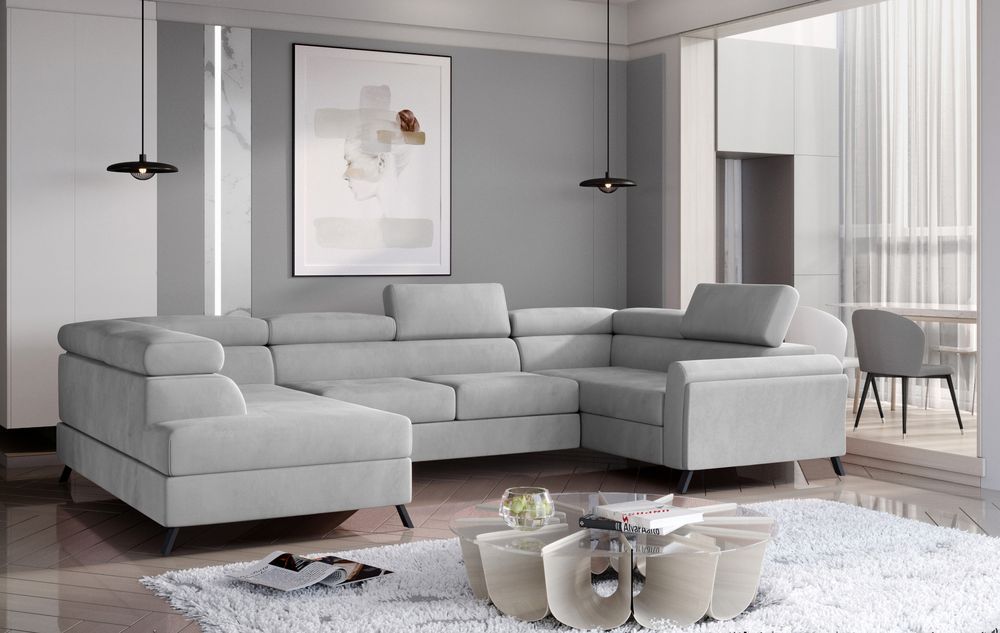 SleepBliss U Shaped Convertible Couch with Storage M84
