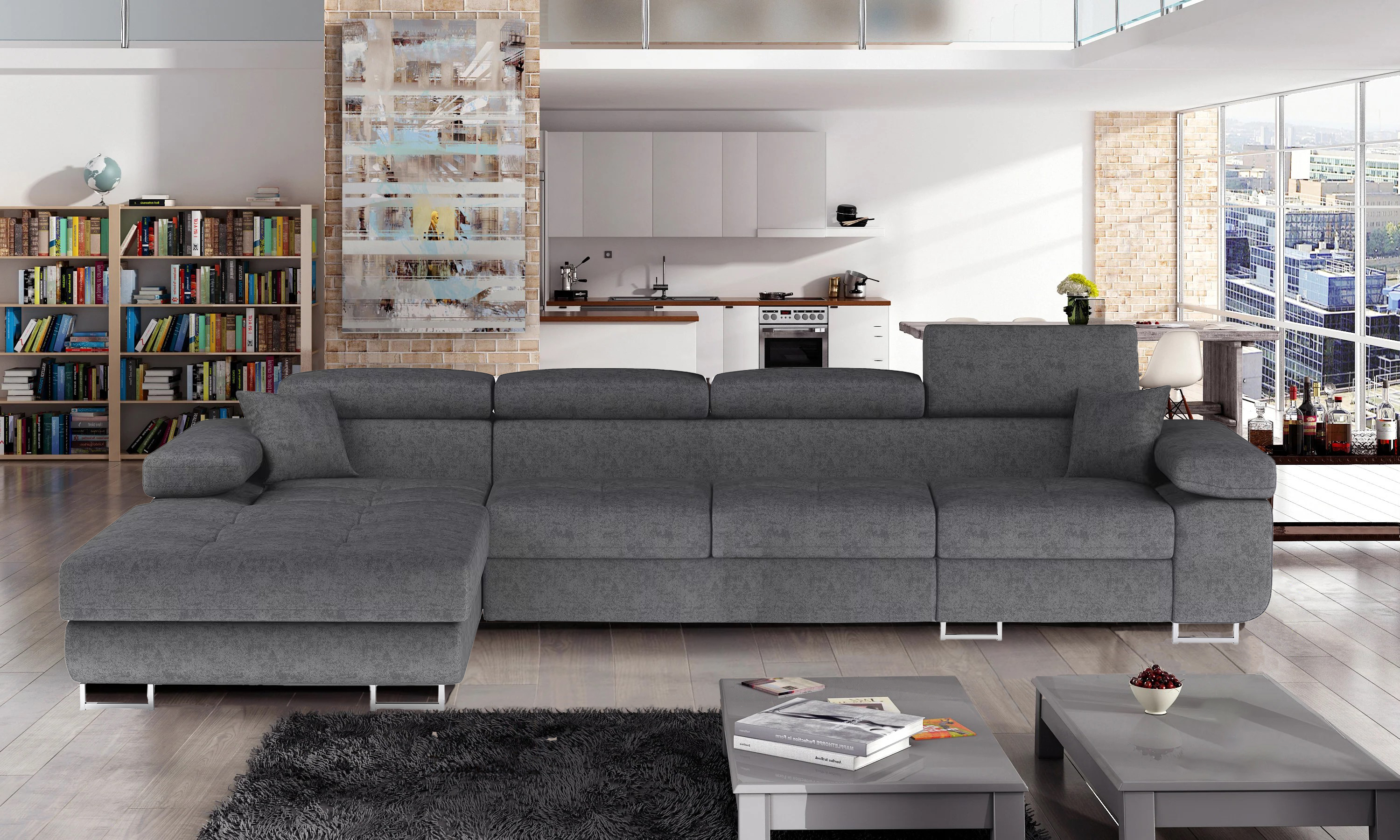 Edinburgh Long Corner Sofa Bed Collection