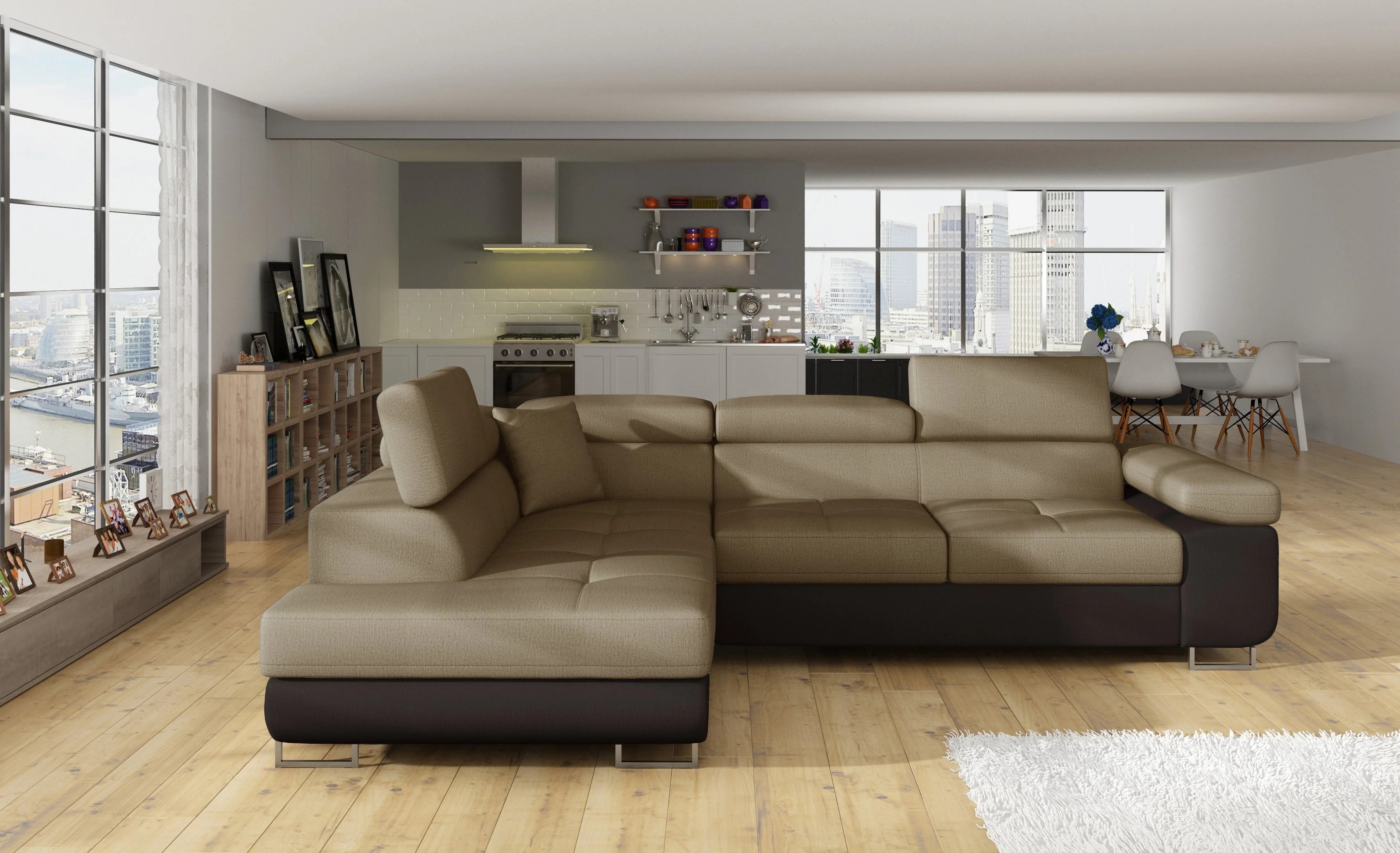 Glasgow Corner Sofa Bed with Storage M09/M29