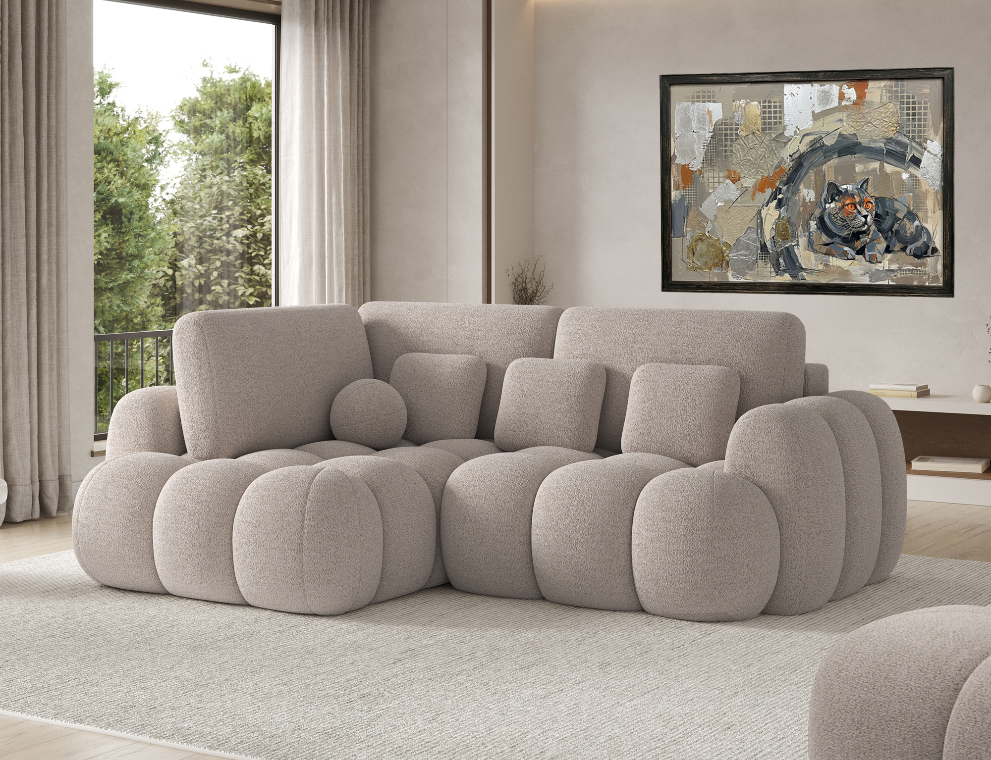 Corazon Corner Sofa Bed with Storage RY18