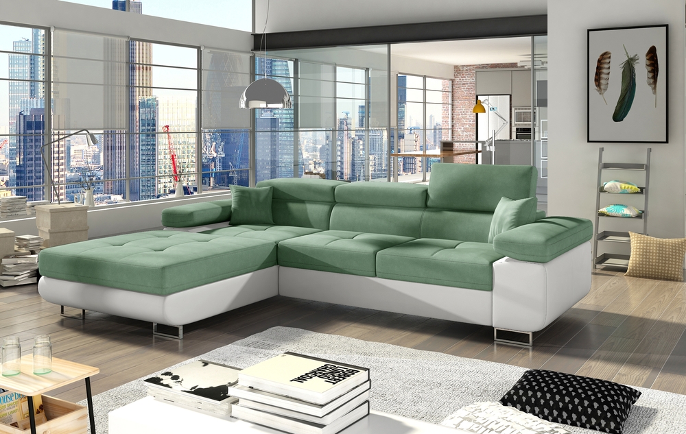 Edinburgh Corner Sofa Bed with Storage S34 /S17