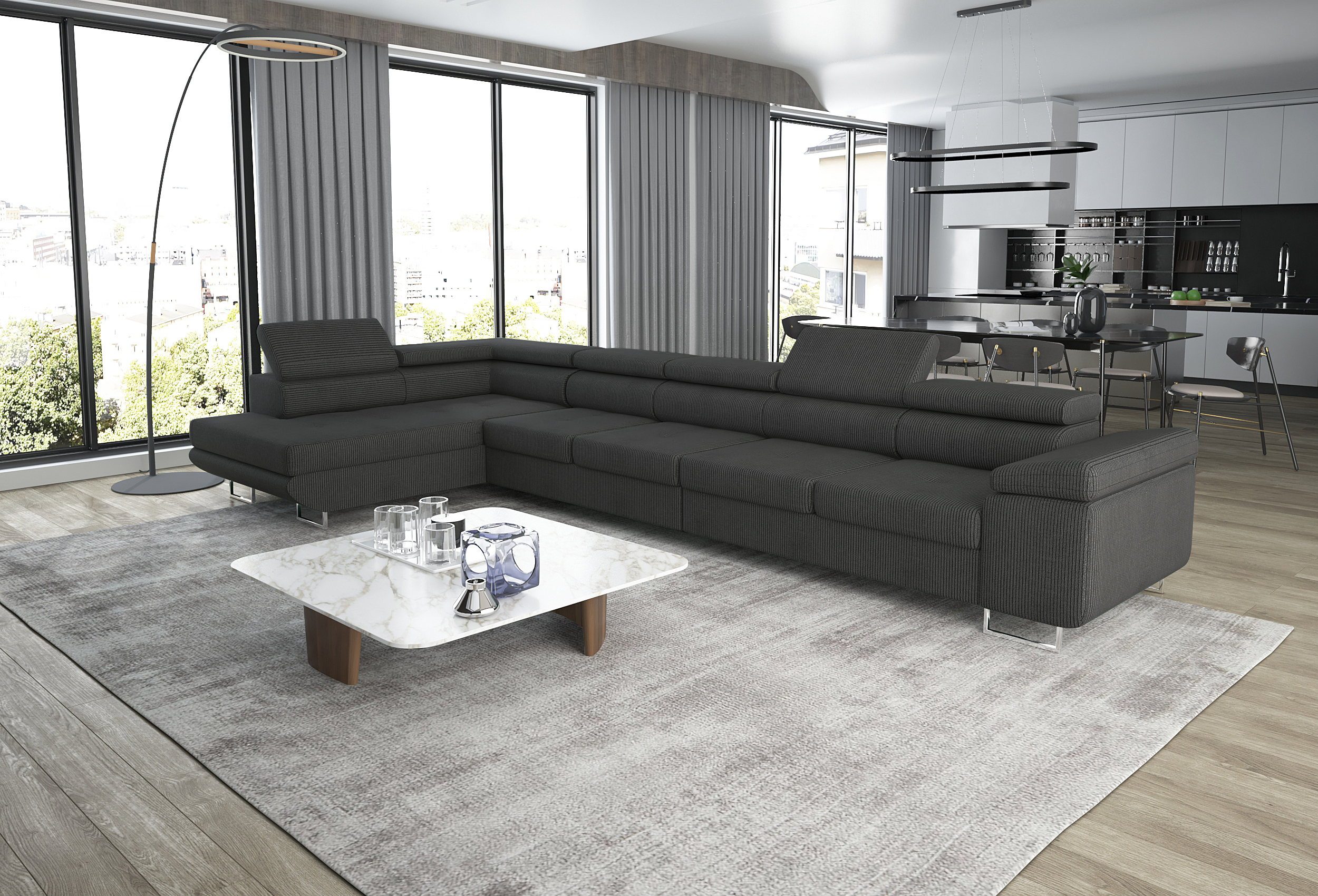 Tetrad Rodeo MAXI Corner Sofa Bed with Storage PS60