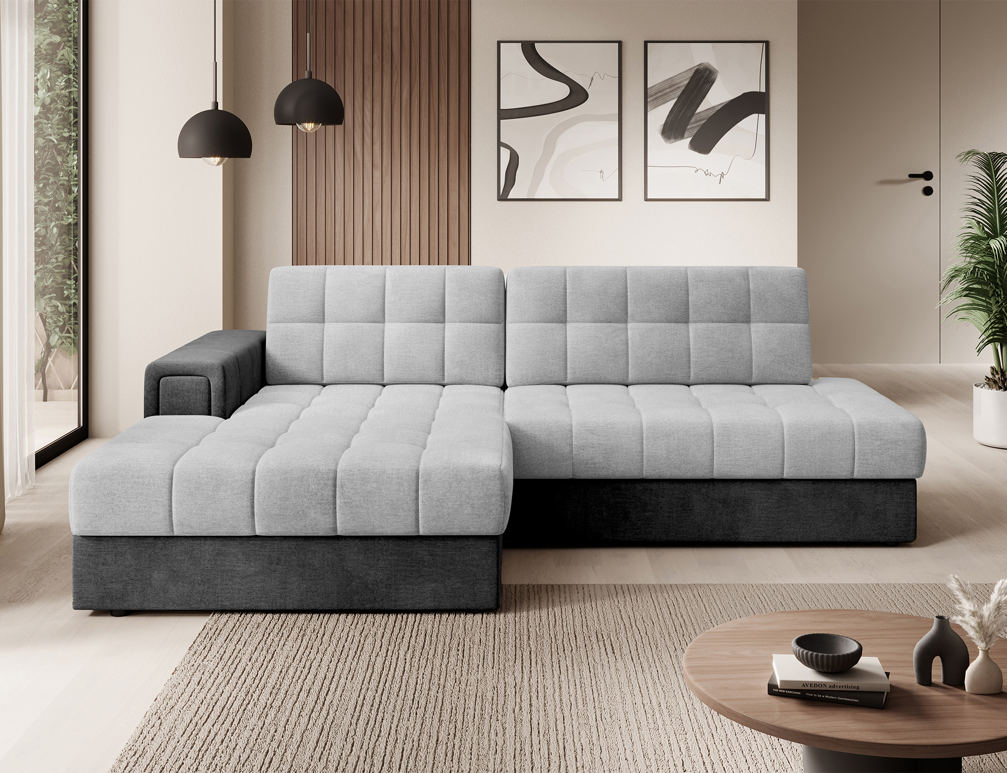 Julian Corner Sofa Bed with Storage M84/M97