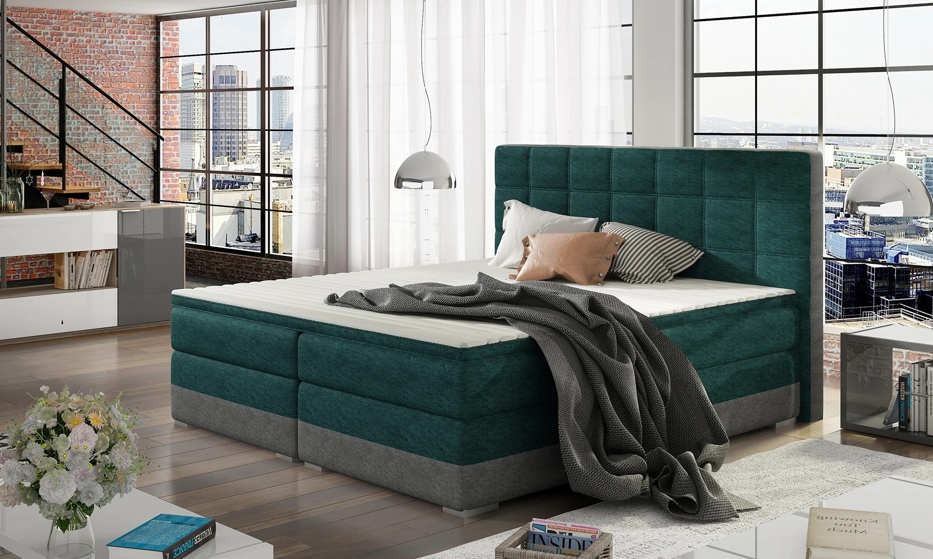 York Spring Box Bed with Storage D85/D90