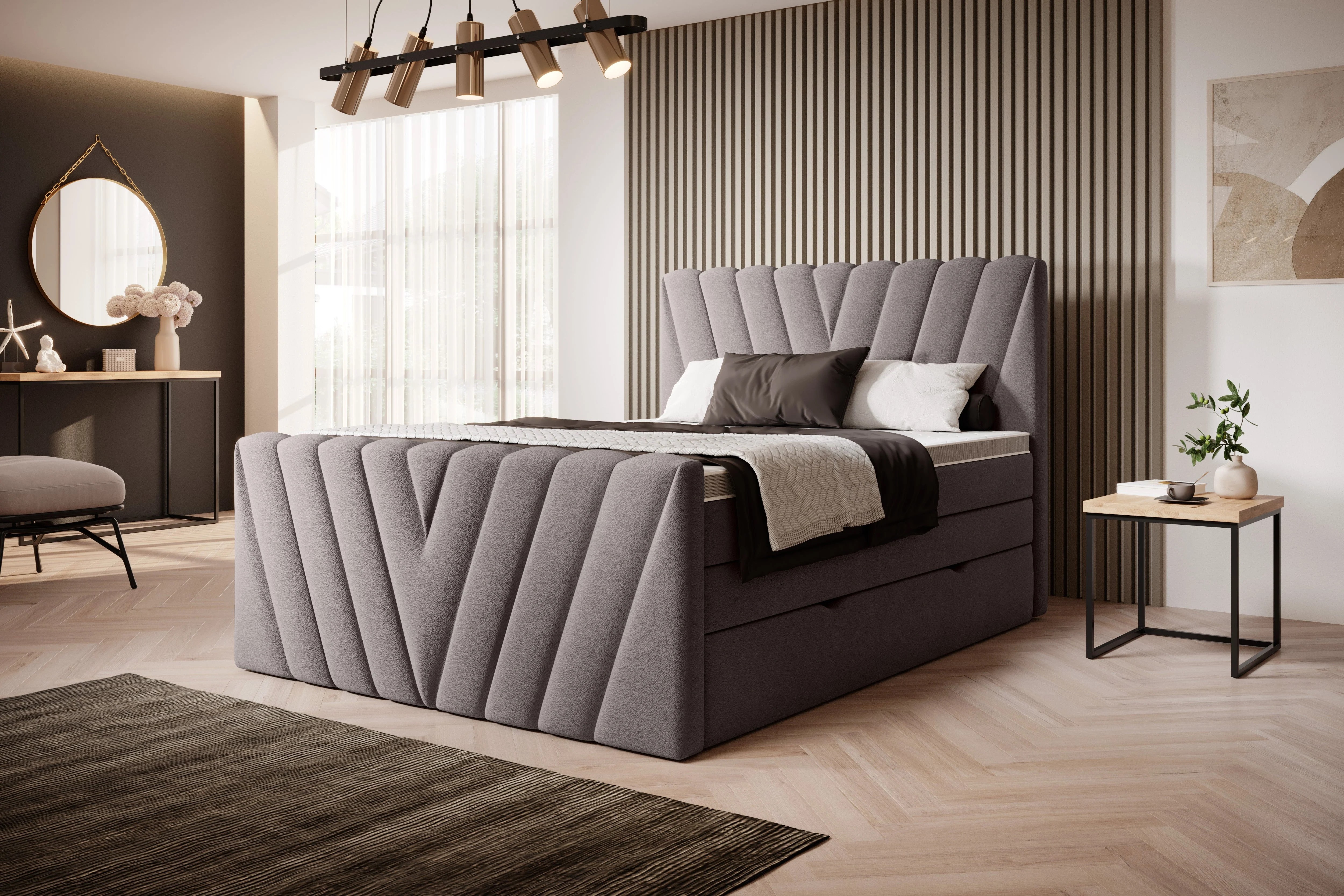 Somerset ViscoLuxe Bed with Storage SV07