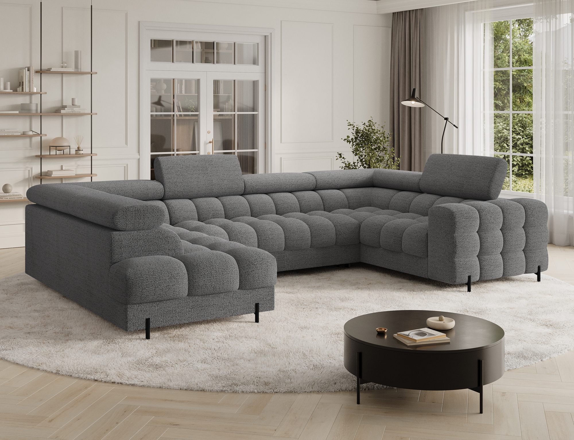 Ethan U Shaped Sofa bed with Storage RY03