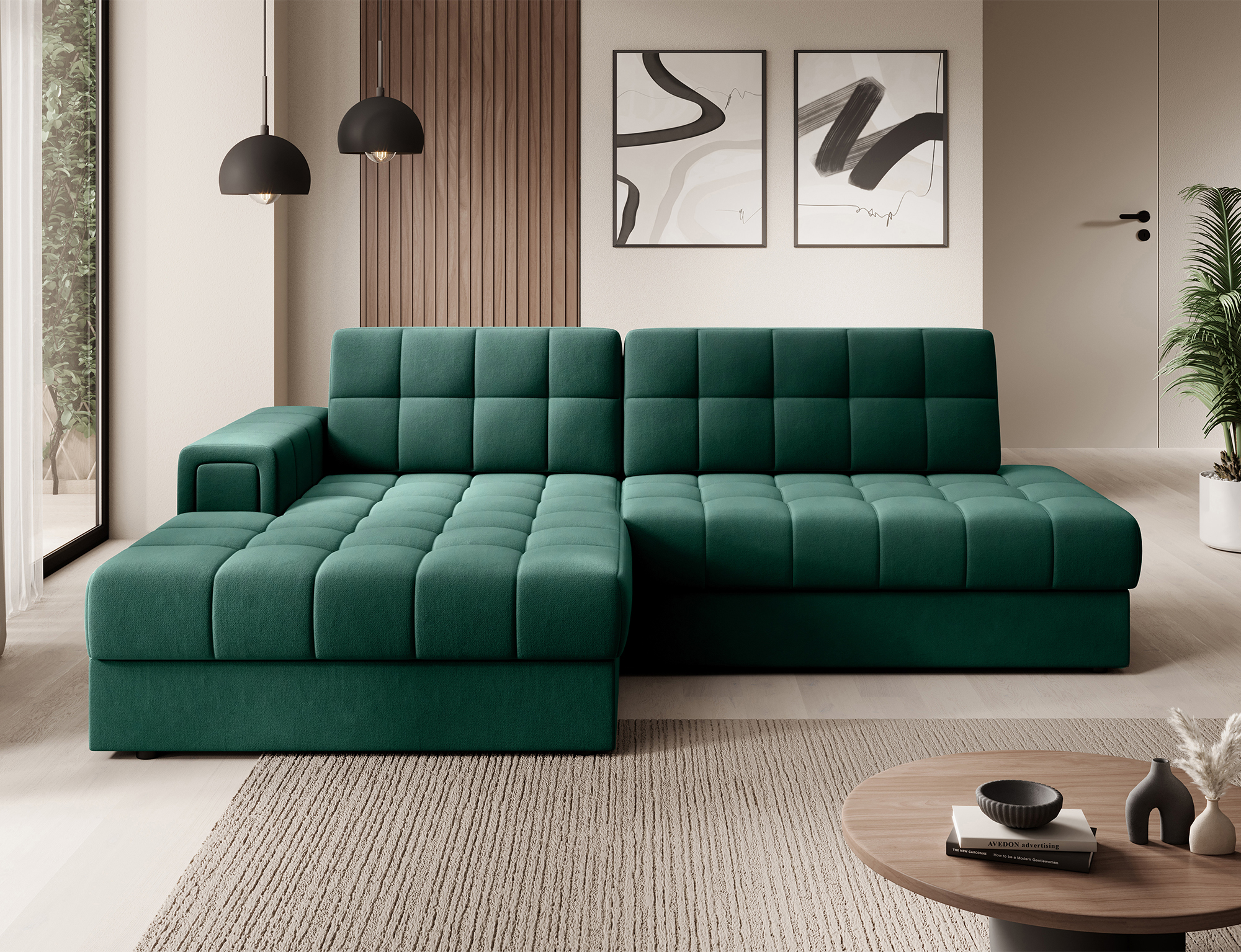 Julian Corner Sofa Bed with Storage LK35