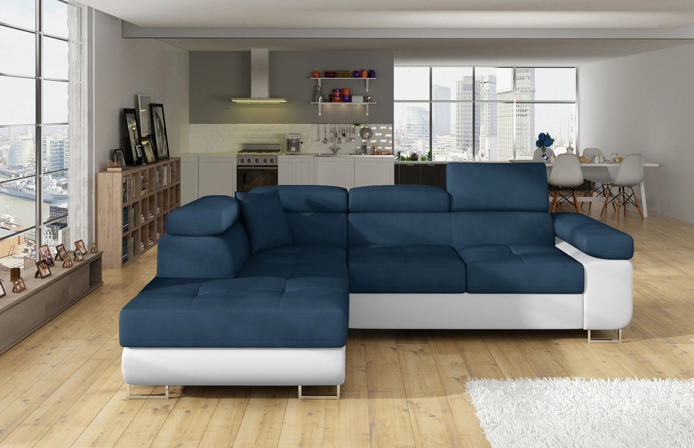 Glasgow Mini Corner Sofa Bed with Storage K09/S17
