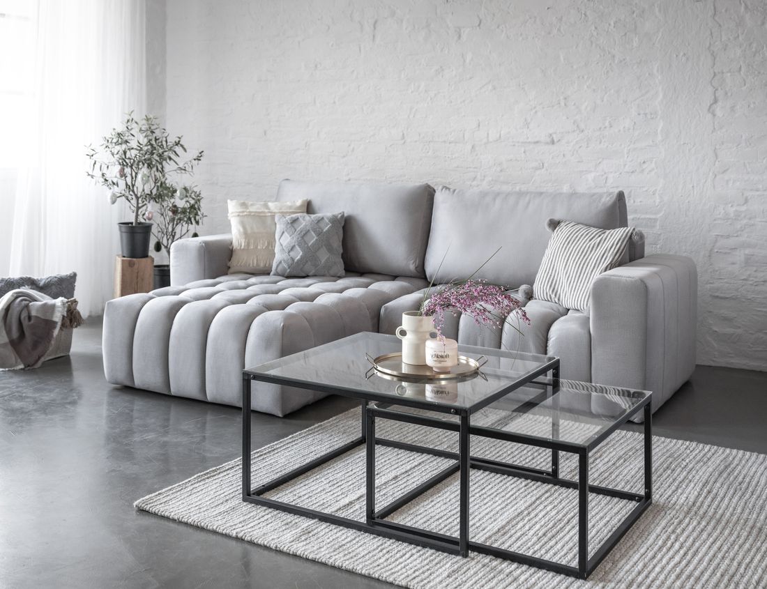 CloudComfort Corner Sofa Bed with Storage M84