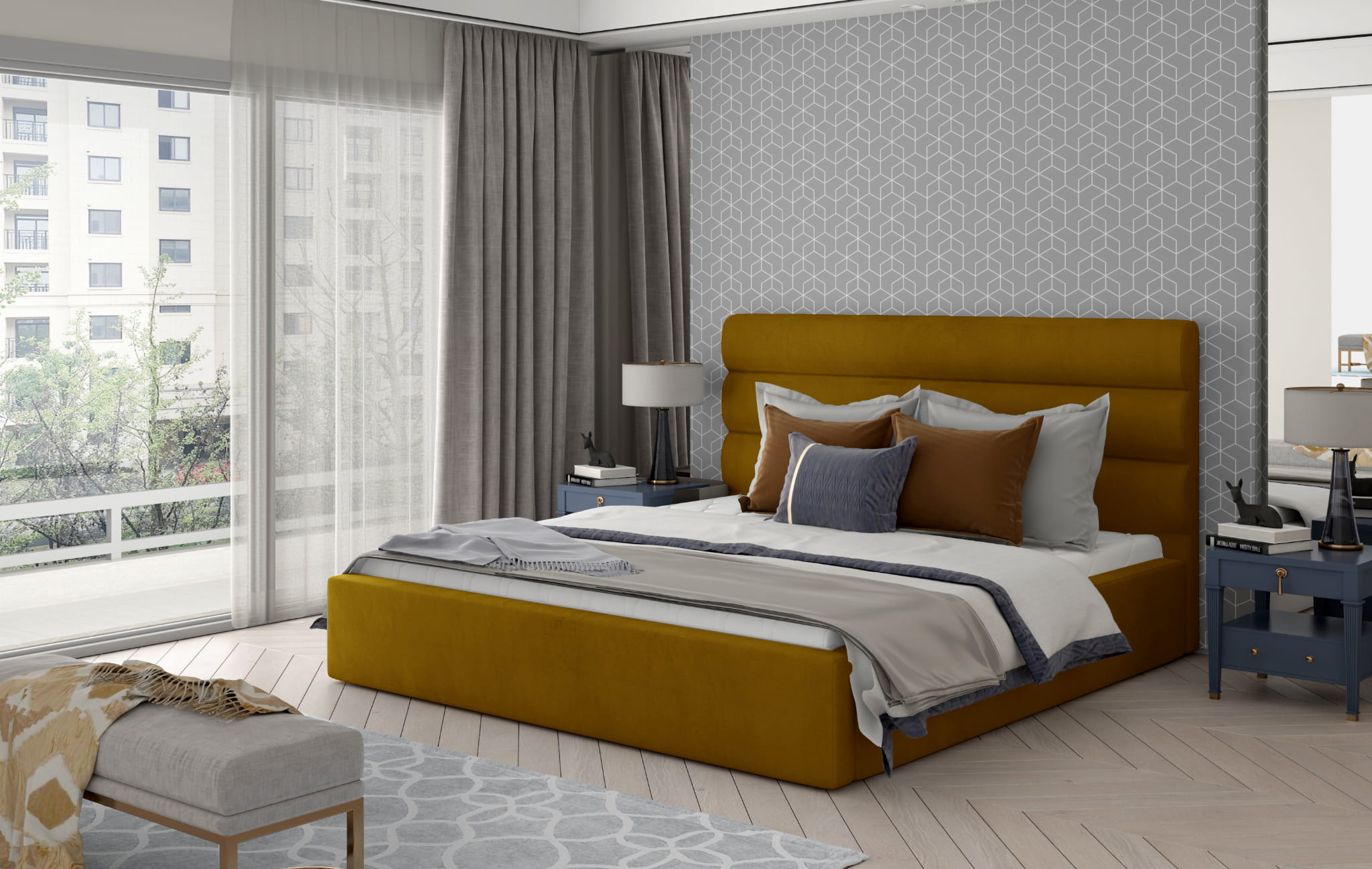 Callington Upholstered Bed M48