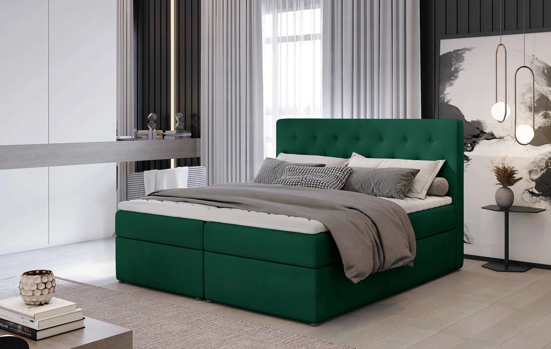 Norfolk Spring Box Bed with Storage M37