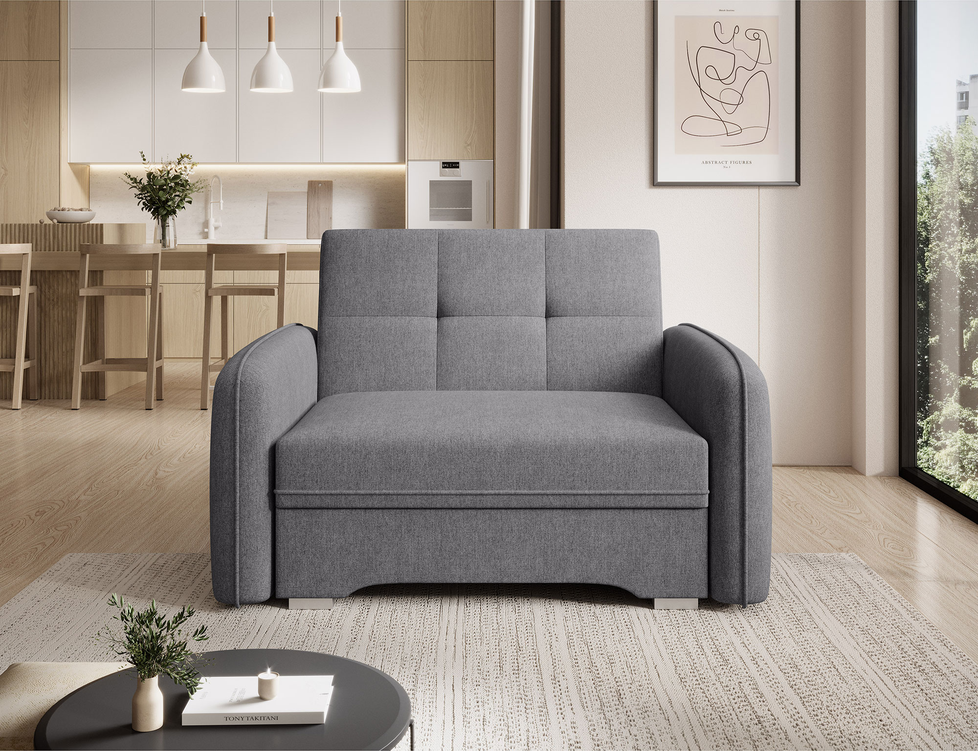 Cheshire Convertible 1 Seater Sofa with Storage PC04