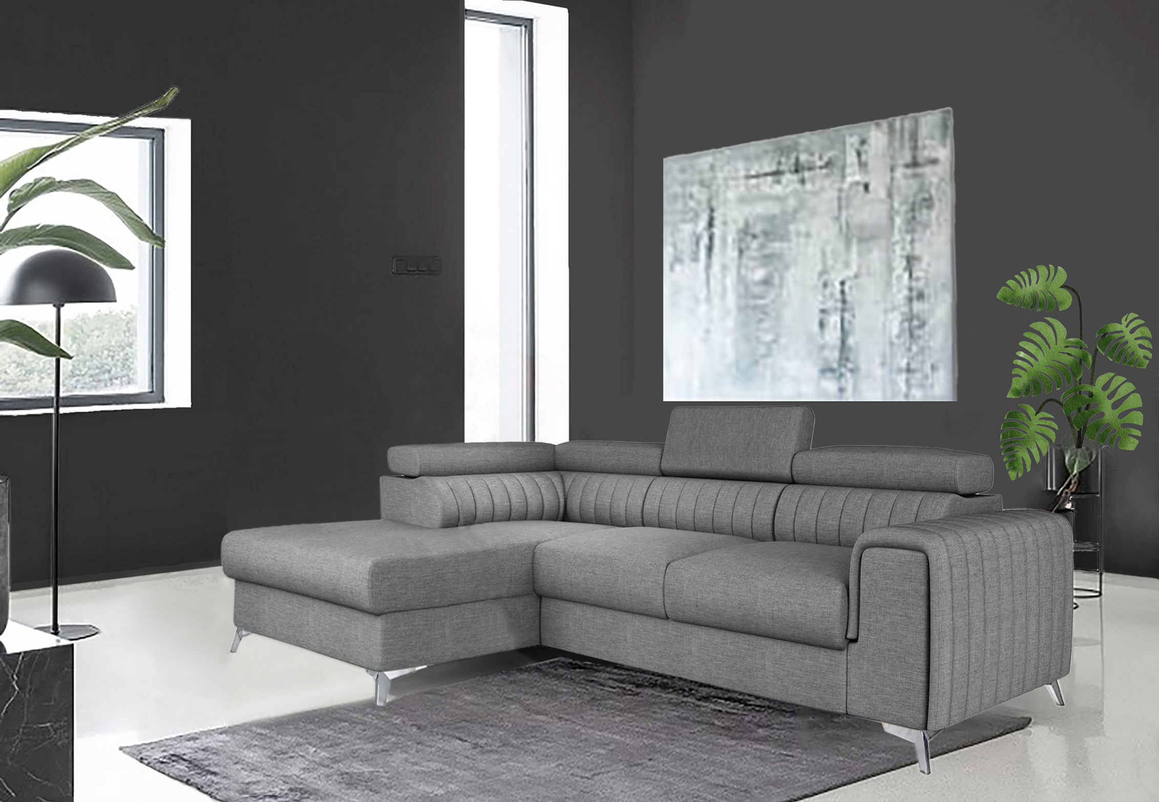 Leicester Mini Corner Sofa bed with Storage S21