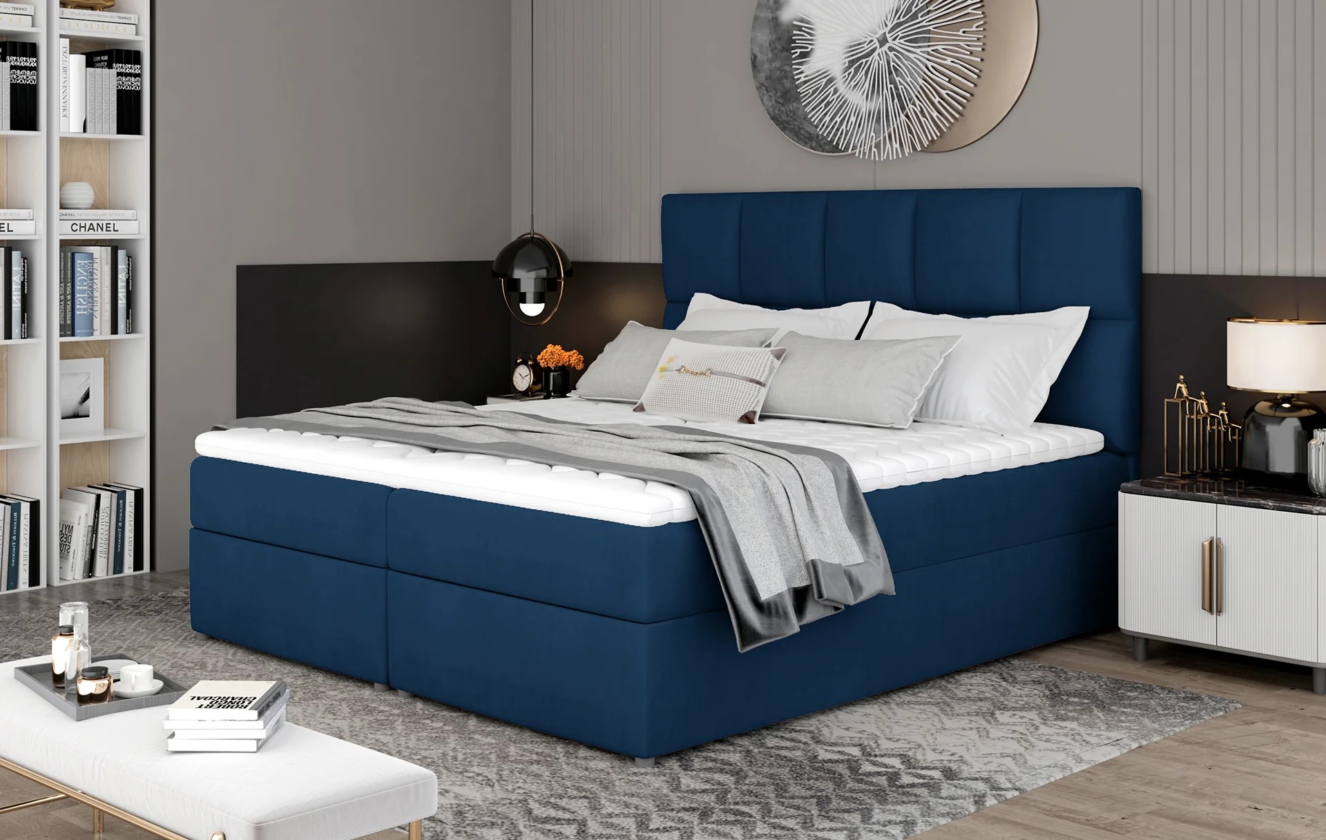Cambridge Spring Box Bed with Storage M77