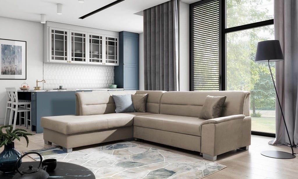 ZenRest Corner Sofa Bed with Storage M09