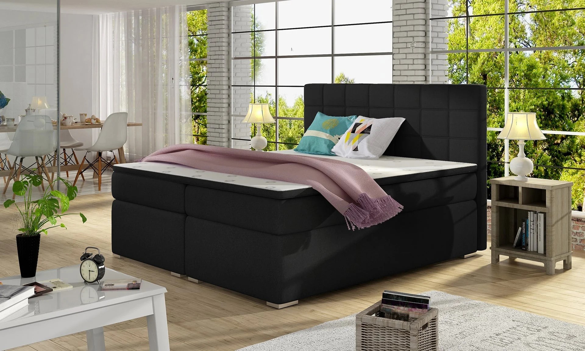 Cornwall Spring Box Bed with Storage S14