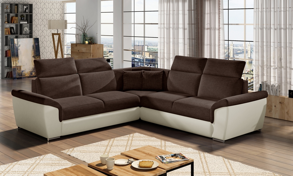 ComfortLuxe Corner Sofa Bed with Storage S26/S33