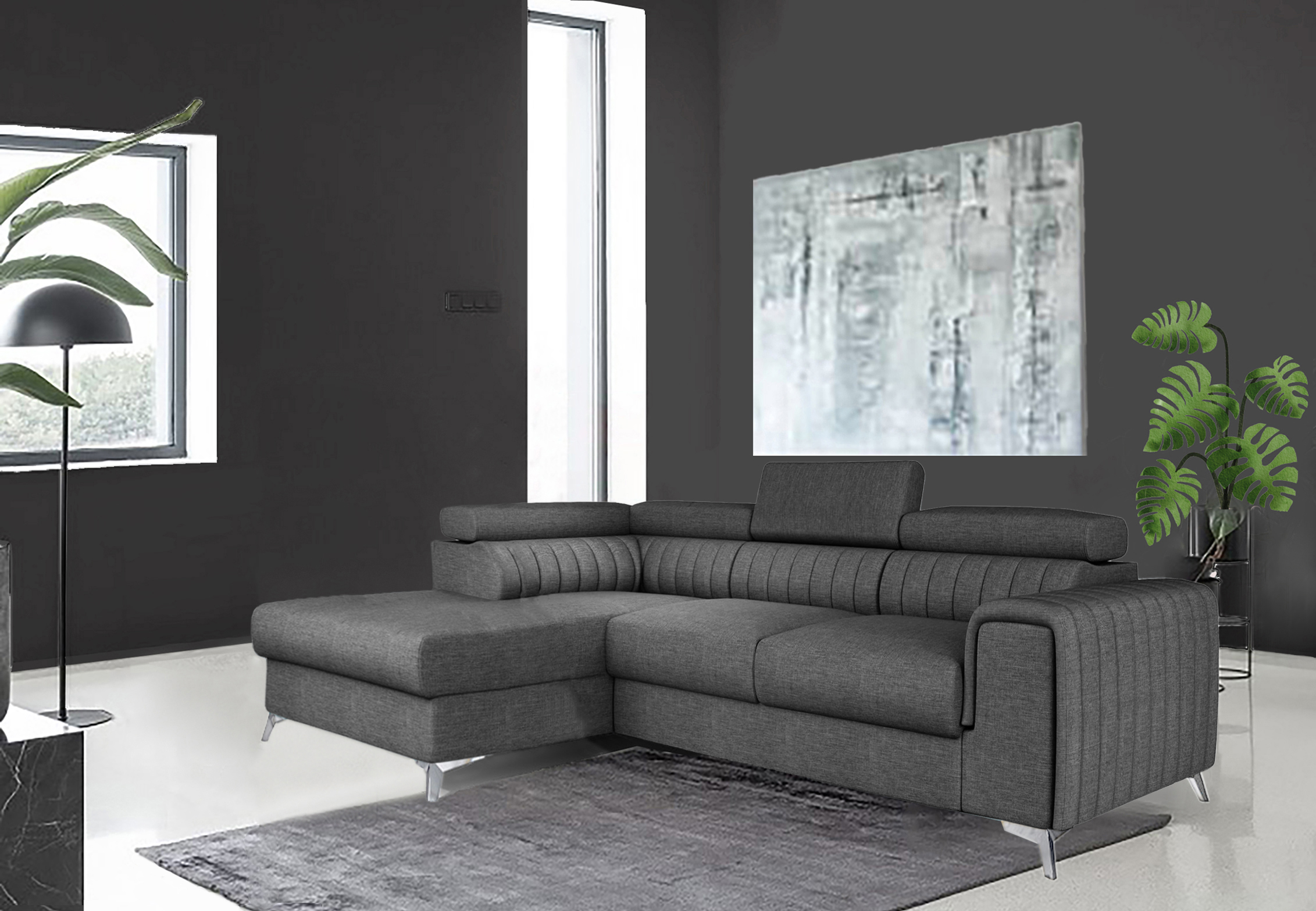 Leicester Mini Corner Sofa bed with Storage S05