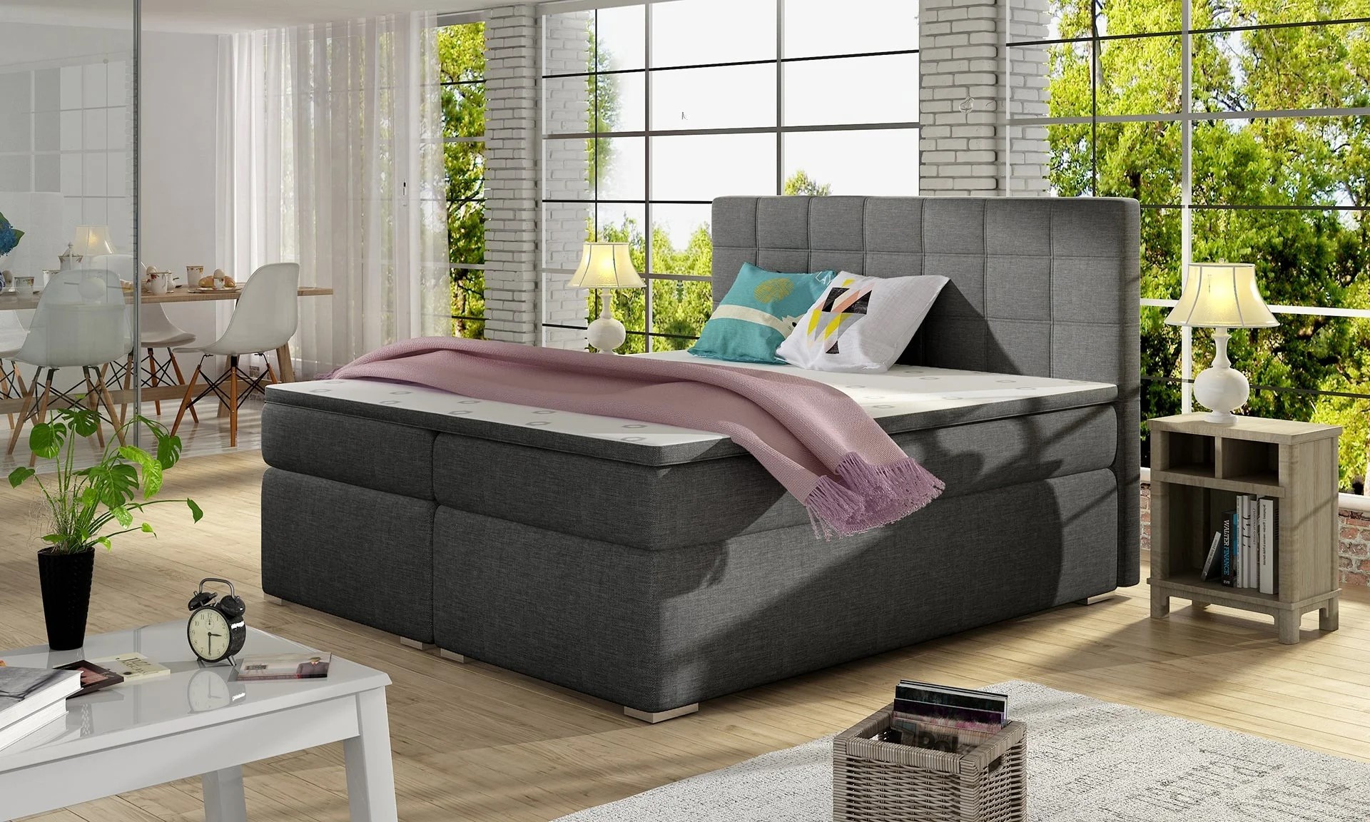 Cornwall Spring Box Bed with Storage S05