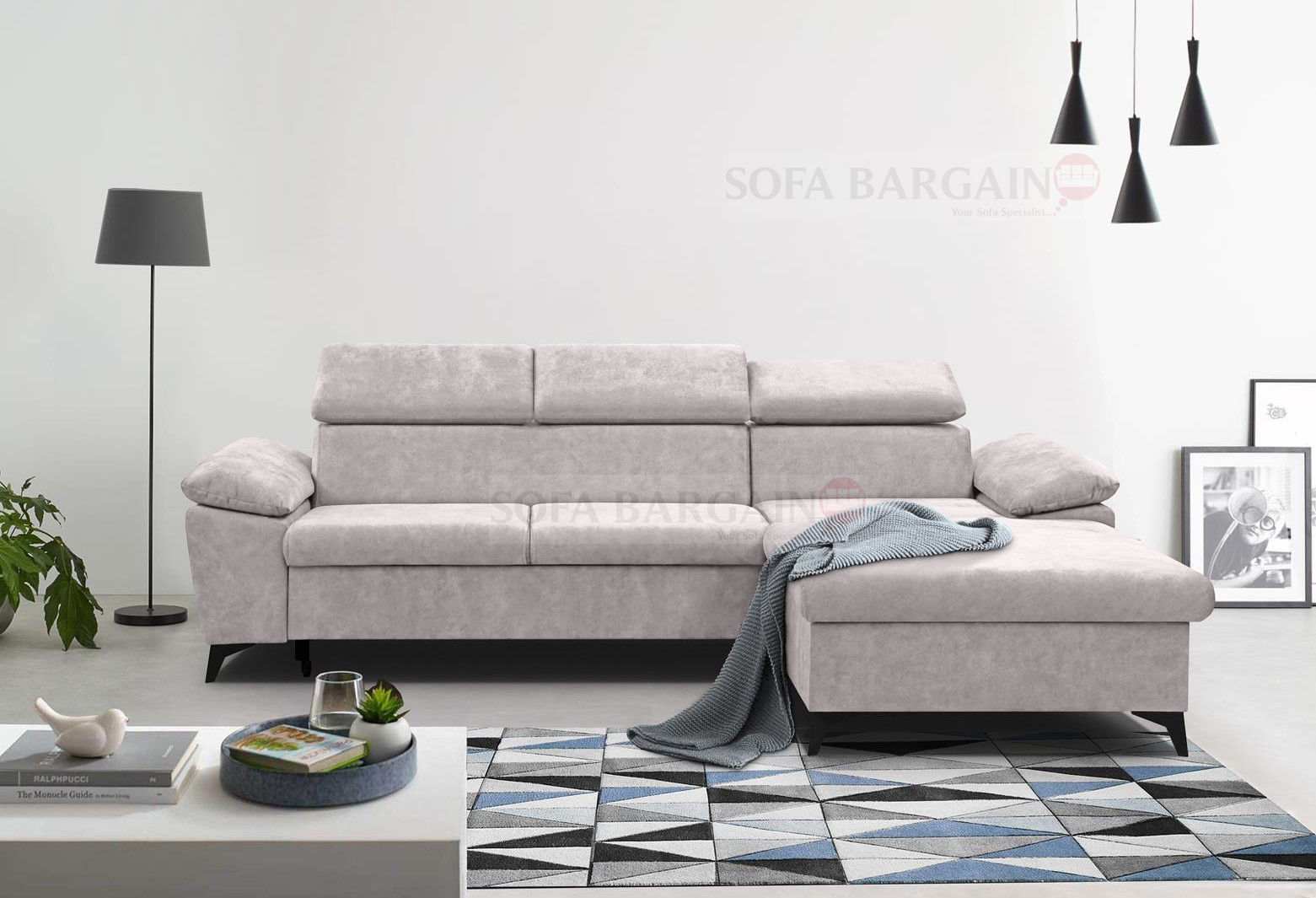 Heathrow Corner Sofa Bed with Storage SY07