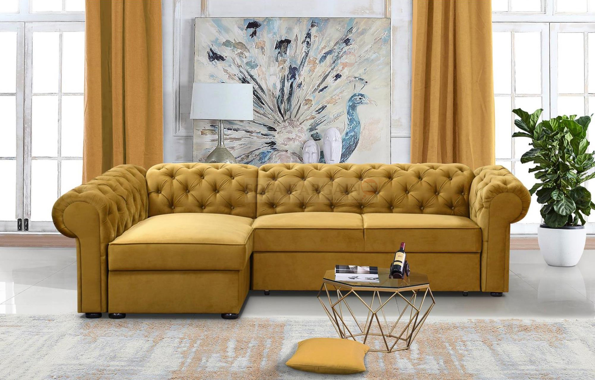 Wimbledon Corner Sofa Bed with Storage K01
