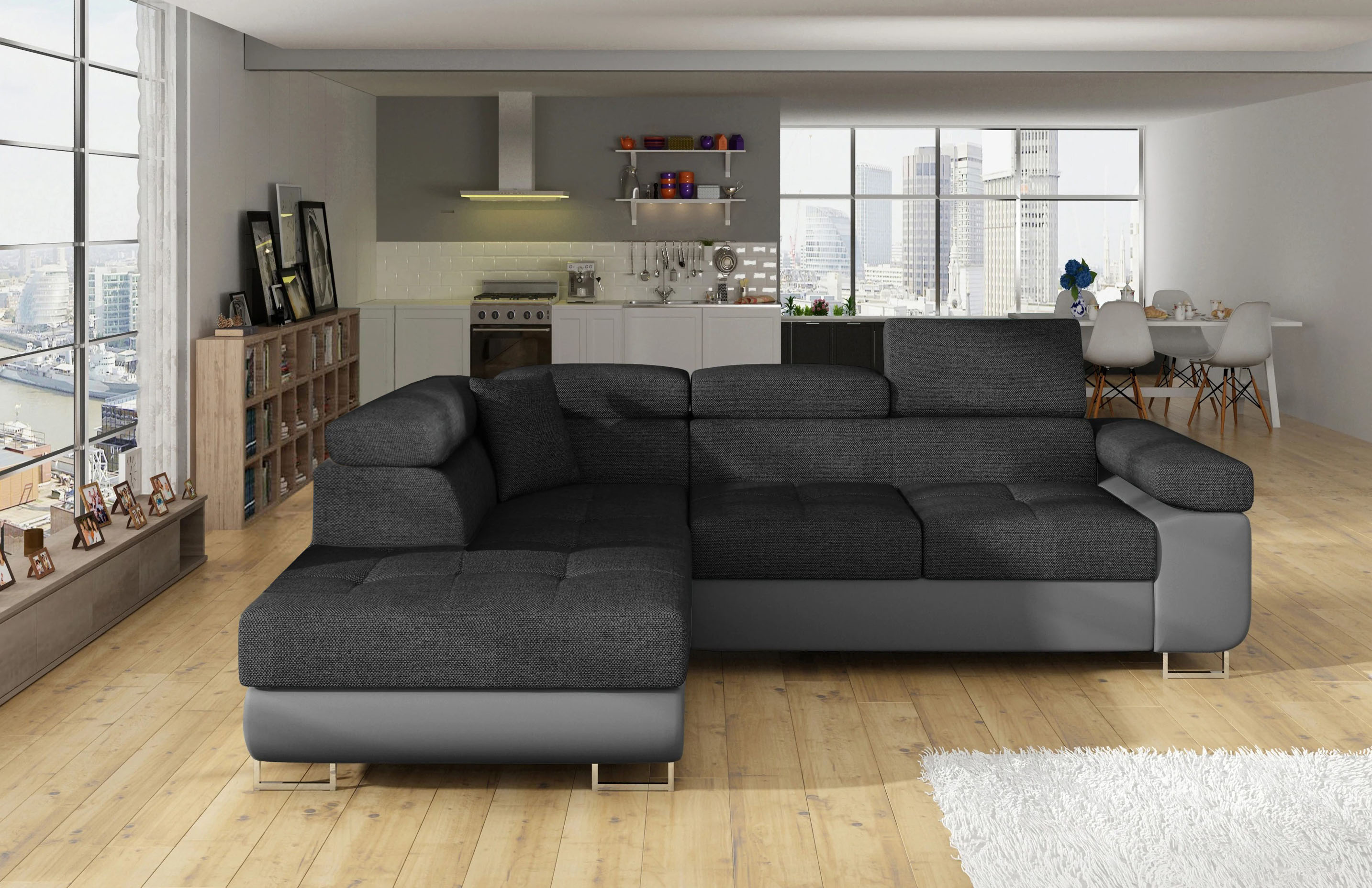 Glasgow Mini Corner Sofa Bed with Storage i96/S29