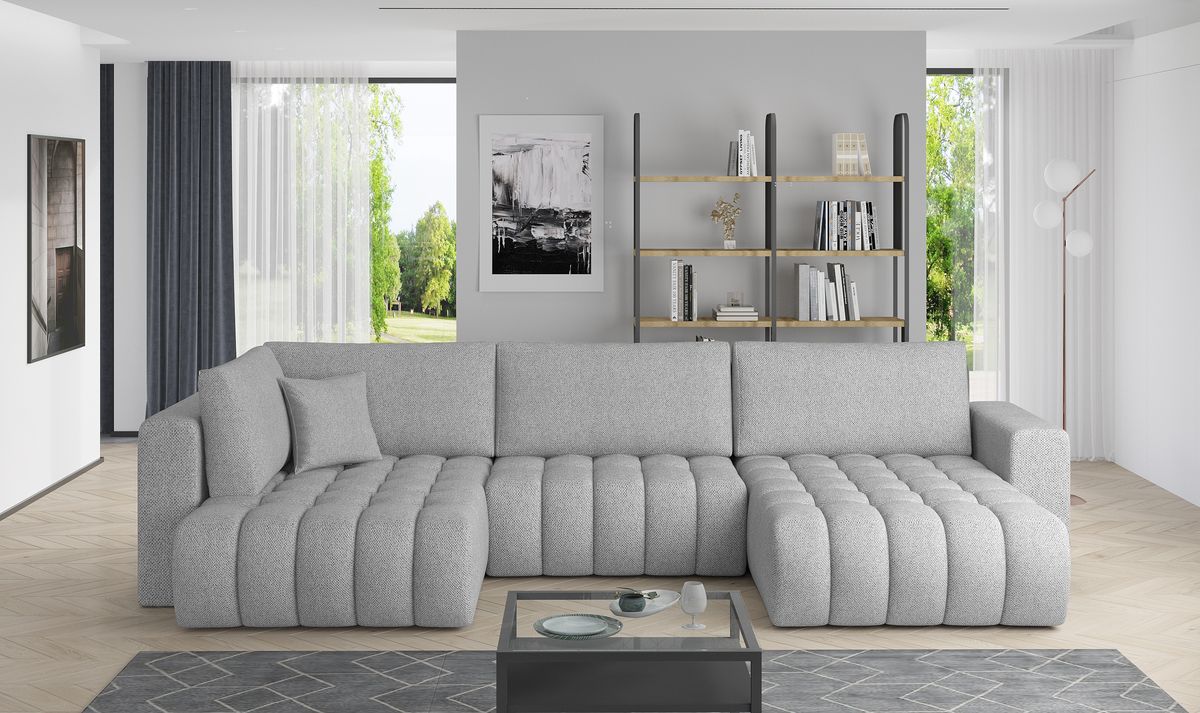 U Shaped CloudComfort Sofa Bed with Storage S21