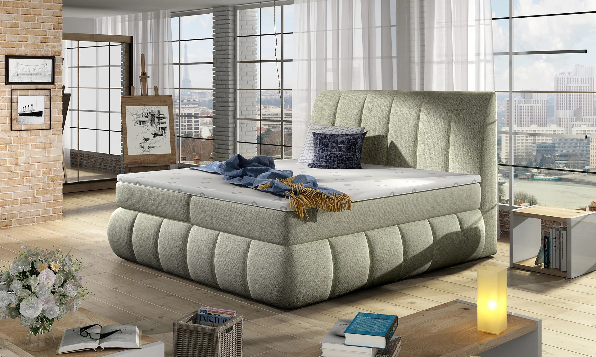 Cheeky Spring Box Bed with Storage D21