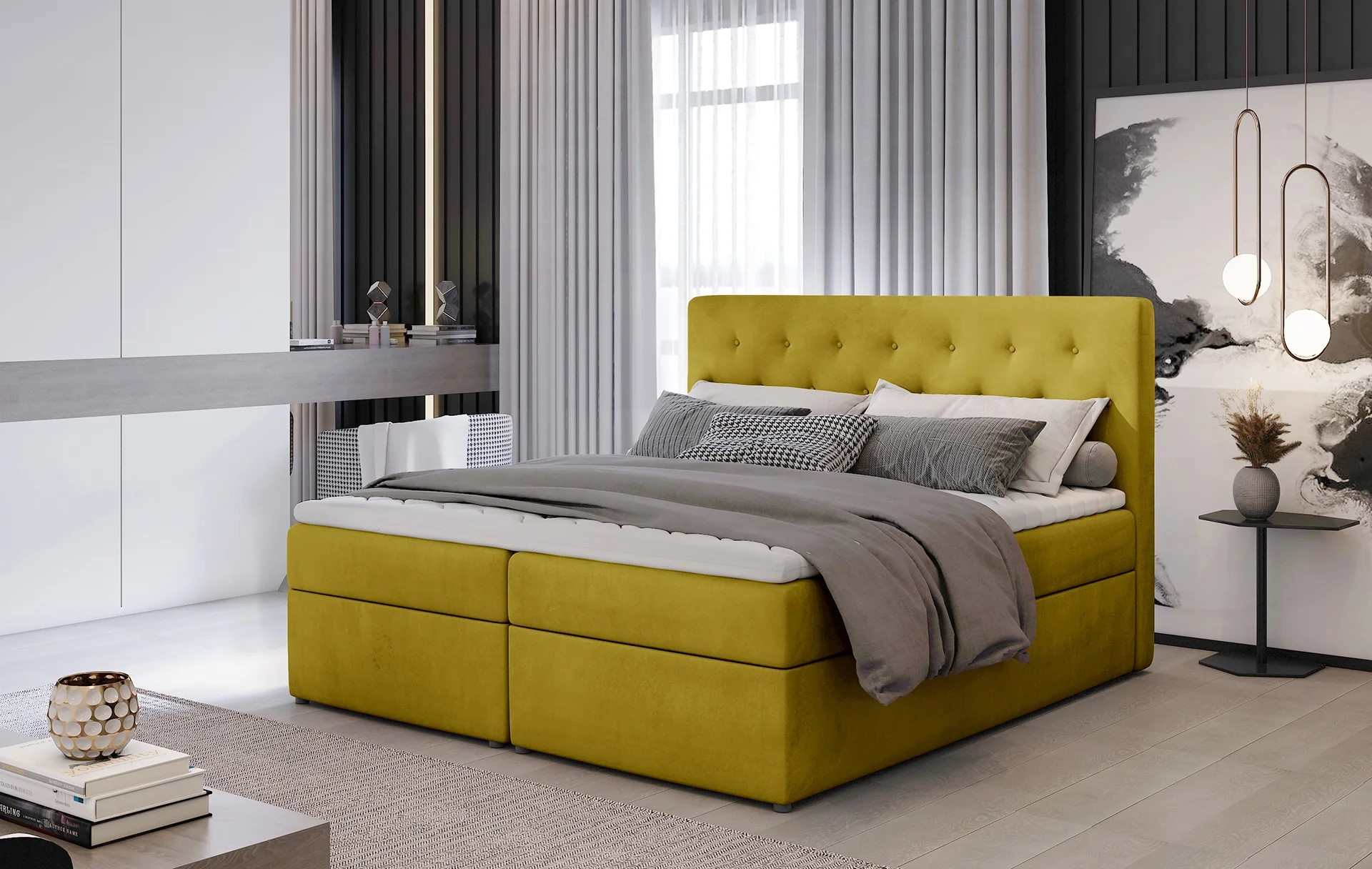 Norfolk Spring Box Bed with Storage M48