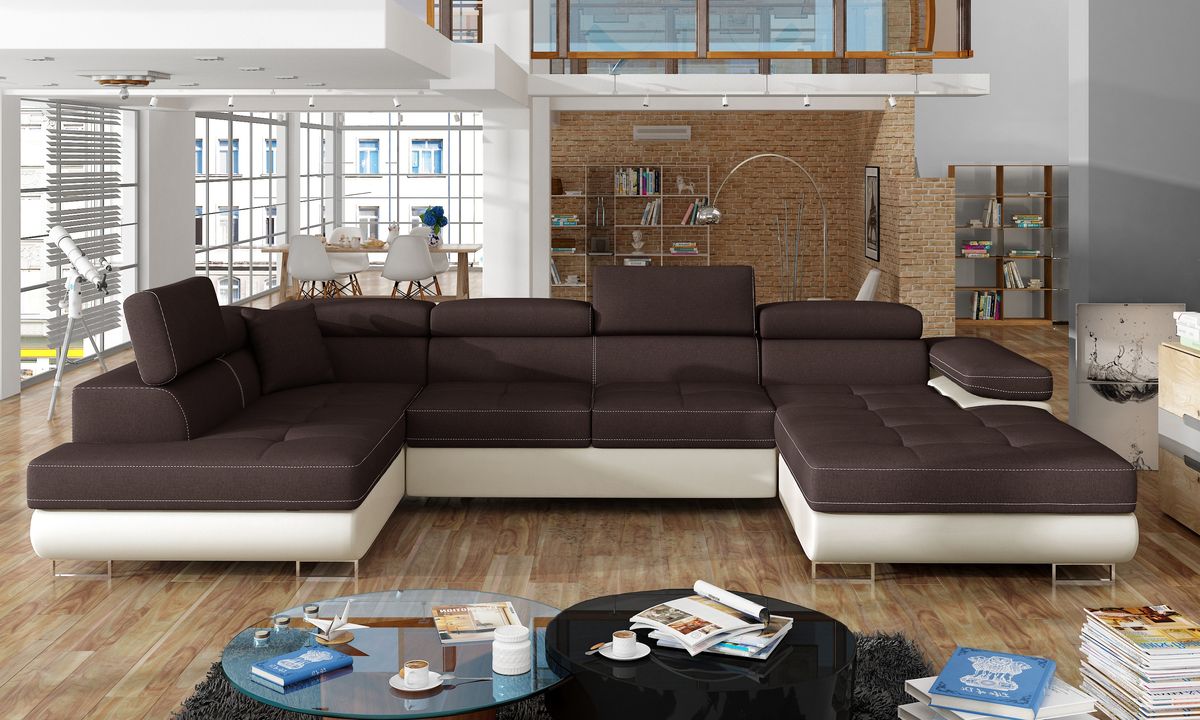 Bristol U Shaped Sofa Bed with Storage S26/S33