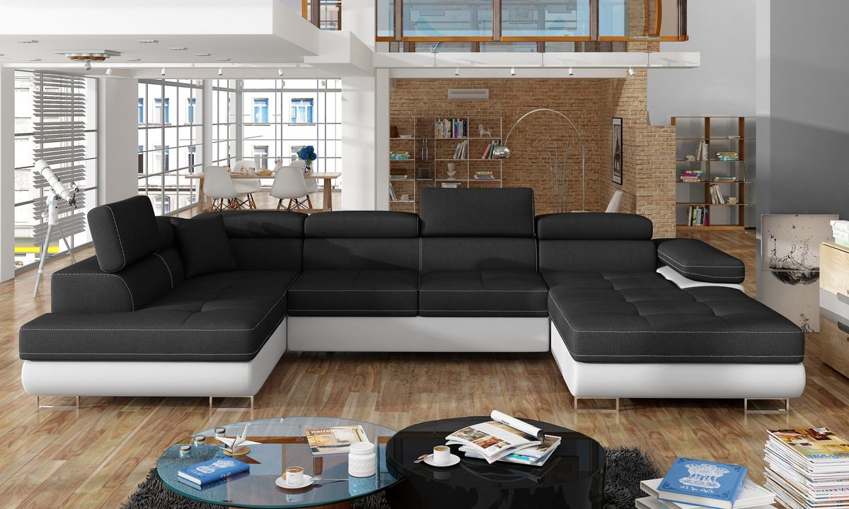Bristol U Shaped Sofa Bed with Storage S14/S17